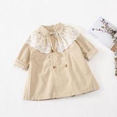 ★タイムセール 送料無料 新作トレンチコート 春秋 80CM 女の子 子供