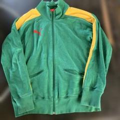 Puma ジップアップ トレーナー Mサイズ グリーン/イエロー