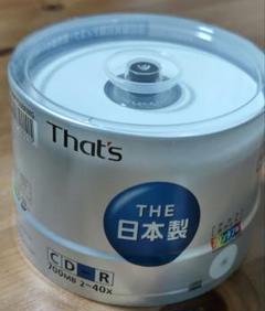 That's CD-R 50枚 未開封 日本製 Amazon.co.jp: 太陽誘電製 That's CD-Rデータ用 48倍速700MB