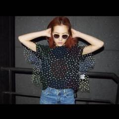 ジュリアンデイヴィッド ショートスリーブ チュールトップ メッシュ short-sleeve tulle top ▷ JULIEN DAVID | 03 archive