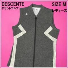 coco 未使用品 デサントゴルフ DESCENTE GOLF レディース ベスト M 青 ブルー フルジップ 中綿 中古ゴルフウェアのレディースDESCENTE GOLF/デサントゴルフを
