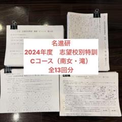 名進研 2024年度 志望校別特訓 Cコース 全13回分 名進研 2024年度 志望校別特訓 Cコース 全13回分