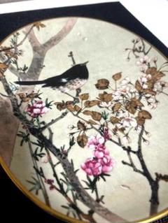 掛軸-987今尾景年嵐峡之図共箱 桜花京都風景