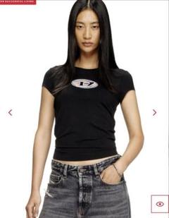 DIESEL Tシャツ Ｄロゴ トップス ブラック