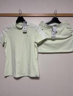新品　Sサイズ　アディダス　adidas　ゴルフ　モックネック　シャツ　スカート