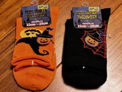 最終価格　ハロウィン　レディース　靴下　2足セット　23〜25センチ 新品未使用のサムネイル