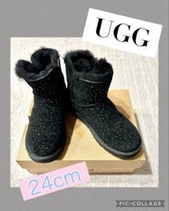 新品未使用 UGG アグ　スワロフスキー　フラットシューズ　24.5 UGGミニスワロフスキークリスタル – Original UGG Australia Classic