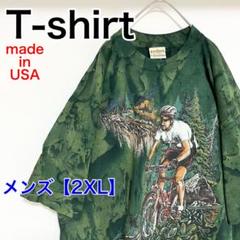 YBB1【アメリカ製】RAGTOPS　Tシャツ【メンズ2XL】半袖　深緑色他