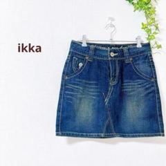 y2k Ikka タイトデニムスカート ミニスカート　綿 S ウォッシュ加工