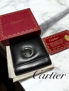カルティエ・パンテール　パンサー・小銭入れ（コインケース）ブラック・シルバー金具 カルティエ・パンテール パンサー・小銭入れ（コインケース