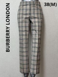 【極美品】Burberry 日本製 チェック柄 フレアパンツ　ノバチェック　M 極美品】Burberry 日本製 チェック柄 フレアパンツ ノバチェック M
