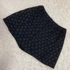 Kaon 総レースキュロットスカート ブラック F オシャレ 上品 可愛い