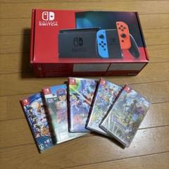 Nintendo Switch 本体 + ゲームソフト5本セット - メルカリ