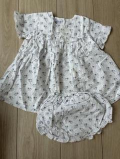 PETIT BATEAU 花柄ドレス 12m/74cm