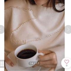 パールラインロゴニット （WHITE）