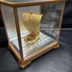 宝船　龍頭　金船　置物　開運　縁起物