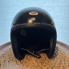SHM ジェットヘルメット クリーム色 バイザー 有 箱付き 立花