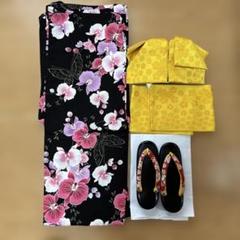レディース浴衣　帯　下駄セット