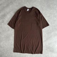 70s〜80s ヘルスニット 無地Tシャツ USA製 耳付きポケット