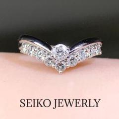 JE244☆高級 SEIKO ダイヤモンド0.71ct プラチナ リング