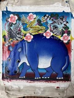 絵画 Tingatinga 20*20cm (9) ビッグ割引 | This 税込) Art captures the stunning TingaTinga