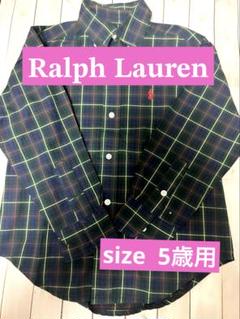 Ralph Lauren❣️チェックシャツ 長袖 ポニー刺繍 サイズ5