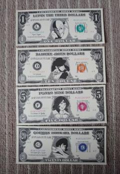 ルパン三世 メモ帳 峰不二子 ルパン 次元大介 ドル紙幣 非売品 一番くじ ルパン三世 メモ帳 峰不二子 ルパン 次元大介 ドル紙幣 非売品