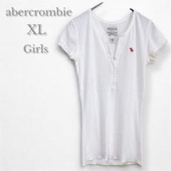 未使用品　アバクロンビー　リブ　カットソー　サマーニット　女の子　表記XL