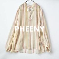 フィーニー pheenyシアーストライプシアーシャツ