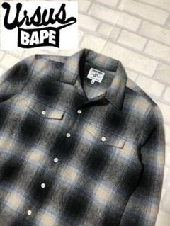 URSUS BAPE アーサスベイプ オンブレチェック チェックシャツ 1
