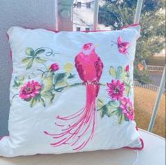 ローラアシュレイ　アルバティーン　刺繍クッション　美品 LAURA ASHLEY - ローラアシュレイ希少アルバティーン刺繍