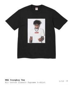 美品中古　Supreme NBA Youngboy Tee "Black" M