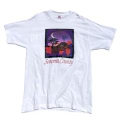【90s】USA製 Sonoma County アート Tシャツ ホワイト XL