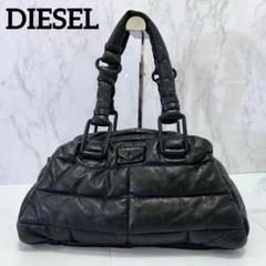 ◎y2k◎ DIESEL archive レザー ミニボストンバッグ ブラック