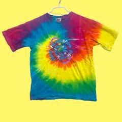 アンビル　カラフル総柄半袖Tシャツ　youth Lサイズ　派手　個性的　男女兼用