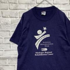 USA製90sヴィンテージTシャツ！シングルステッチ　パープル半袖古着M24