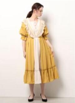 axes femme kawaii マリアンヌ ワンピース イエロー axes femme kawaii マリアンヌワンピース イエロー 新品タグ付き