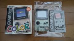 【動作確認品】ゲームボーイカラー 本体　箱付き　クリア 保護フィルムあり 透明