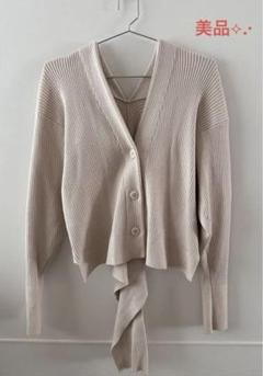 emmi atelier バッグデザインカーディガン アイボリーのサムネイル