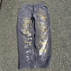 Carhartt ペインターパンツ ペンキ 汚れ ボロ 雰囲気 PTB グレー Carhartt ペインターパンツ ペンキ 汚れ ボロ 雰囲気 PTB グレー