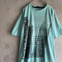 George プリントTシャツ ミントグリーン
