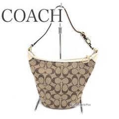 【美品】 COACH コーチ ハンドバッグ ショルダー バッグ シグネチャー