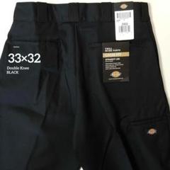 33×32【新品・未使用】ディッキーズ　ダブルニー　・　　BLACK・のサムネイル