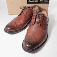 Clarks レザー ウィングチップ ドレスシューズ 25cm b0878のサムネイル