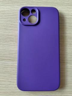 iPhone14 6.1 ケース　さむらさき　シリコン素材