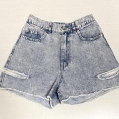 しまむら　ハイウェスト　デニム　ショートパンツ　Mサイズ