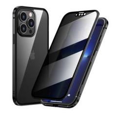 iphone13　覗き見防止ケース 黒　両面ケース