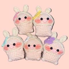 あみぐるみ　ハンドメイド　ぶたさん　【オーダー商品】 先ほど、minneにパンダあみぐるみ（5色）とブタさんあみぐるみを