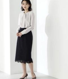 ロングスカート　スカート　花柄スカート　オフィススカート　タイトスカート