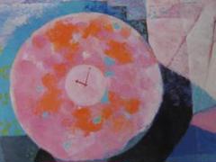 北村綱義、【花時計-2001-】、希少な額装用画集より、新品額装付 北村綱義、【花時計-2001-】、希少な額装用画集より、新品額装付